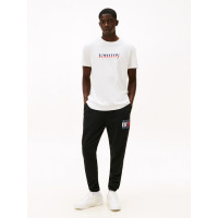 Tommy Jeans pánske bavlnené tepláky čierne Tommy Jeans pánske bavlnené tepláky čierne