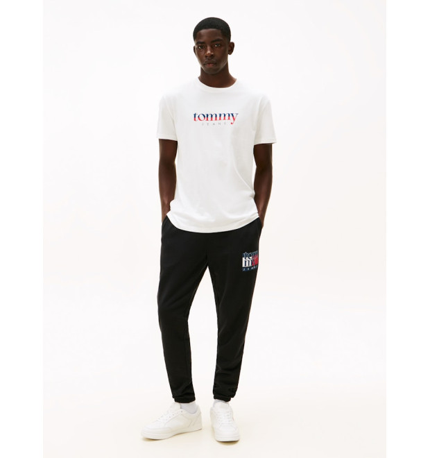 Tommy Jeans pánske bavlnené tepláky čierne Tommy Jeans pánske bavlnené tepláky čierne