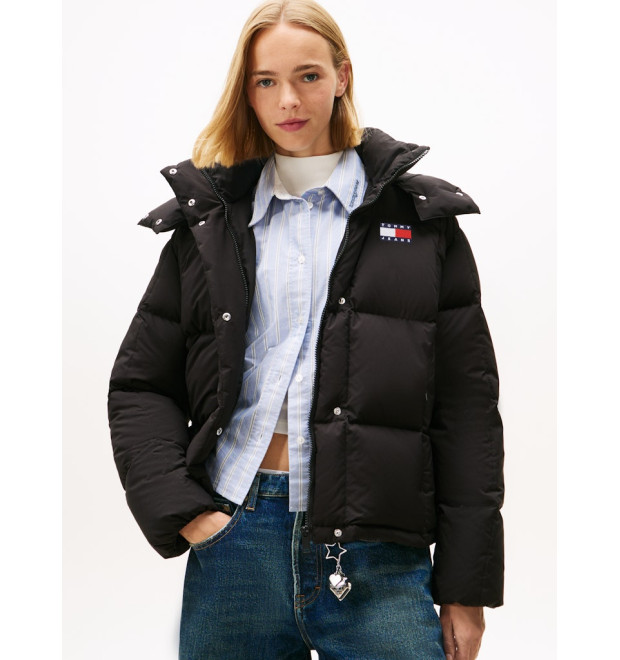 Tommy Jeans dámska zimná bunda puffer čierna Tommy Jeans dámska zimná bunda puffer čierna