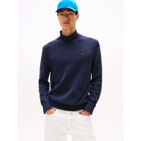 Tommy Jeans pánsky sveter s rolákom modrý Tommy Jeans pánsky sveter s rolákom modrý