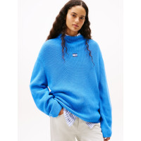 Tommy Jeans dámsky polorolák modrý Tommy Jeans dámsky polorolák modrý