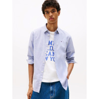 Tommy Jeans pánska tenká košeľa modrá Tommy Jeans pánska tenká košeľa modrá