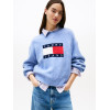 Tommy Jeans dámsky Relaxed pulover modrý Tommy Jeans dámsky Relaxed pulover modrý