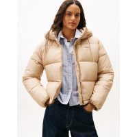 Tommy Jeans dámska zimná krátka bunda hnedá