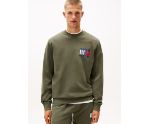 Tommy Jeans pánska mikina relaxed fit zelená