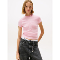 Tommy Jeans dámske tričko Mystic Pink ružové Tommy Jeans dámske tričko Mystic Pink ružové