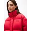 Tommy Jeans dámska zimná bunda červená Tommy Jeans dámska zimná bunda červená