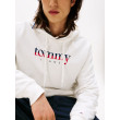 Tommy Jeans pánska mikina s logom biela Tommy Jeans pánska mikina s logom biela