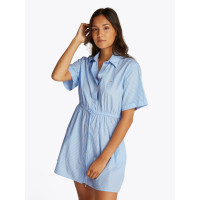 Tommy Jeans košeľové šaty modré pruhované Tommy Jeans košeľové šaty modré pruhované