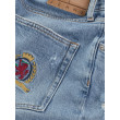 Tommy Jeans Denim kraťasy roztrapkané modré Tommy Jeans Denim kraťasy roztrapkané modré