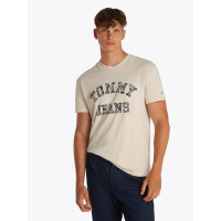 Tommy Jeans pánske tričko béžové Tommy Jeans pánske tričko béžové