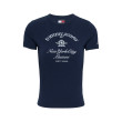 Tommy Jeans dámske bavlnené tričko s potlačou modré Tommy Jeans dámske bavlnené tričko s potlačou modré