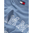 Tommy Jeans Paisley College pánske tričko modré Tommy Jeans Paisley College pánske tričko modré