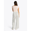 Tommy Jeans dámske nohavice Wide Leg ľanové béžové Tommy Jeans dámske nohavice Wide Leg ľanové béžové