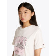 Tommy Jeans dámske tropics tričko s potlačou ecru Tommy Jeans dámske tropics tričko s potlačou ecru