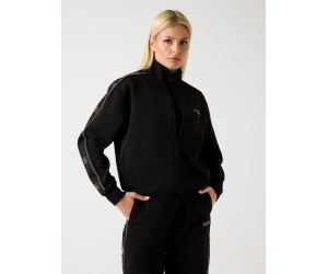 Guess dámska mikina Full-Zip s kamienkovým logom čierna