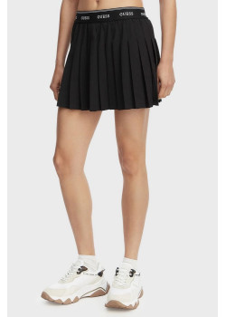 Guess plisovaná mini sukňa čierna