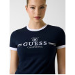 Guess tričko s vyšívaným logom modré Guess tričko s vyšívaným logom modré