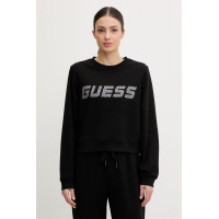 Guess SILVY oversize mikina čierna