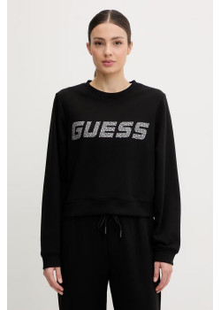 Guess SILVY oversize mikina čierna