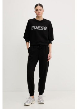Guess SILVY oversize mikina čierna