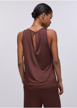 Liu Jo Beachwear letný top hnedý