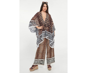 Liu Jo kaftan so zvieracím vzorom hnedý
