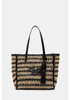 Liu Jo letná plážová taška shopper hnedo-čierna
