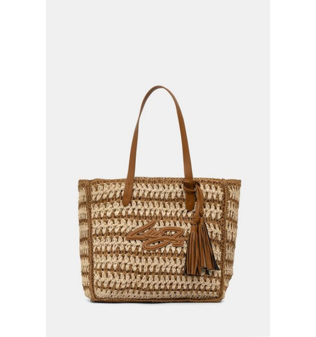 Liu Jo letná plážová taška shopper hnedá