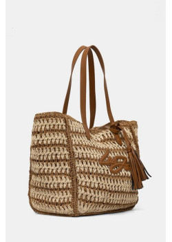 Liu Jo letná plážová taška shopper hnedá