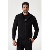 Guess pánska mikin na zips čierna