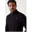 Guess pánska mikin na zips čierna