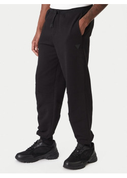 Guess pánske teplákové nohavice čierne Regular Fit