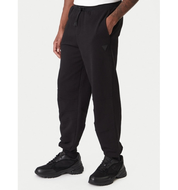 Guess pánske teplákové nohavice čierne Regular Fit