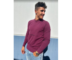 Fialový pánsky pulóver značky Calvin Klein Jeans 