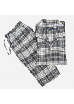 Ralph Lauren pánske sivé karované pyžamo