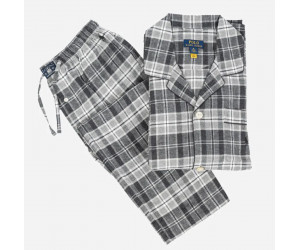 Ralph Lauren pánske sivé karované pyžamo