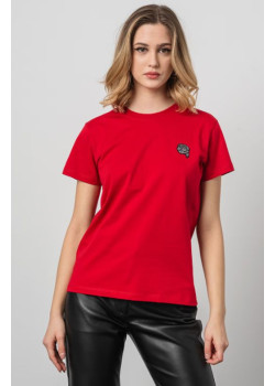 Červené tričko Karl Lagerfeld s krátkym rukávom