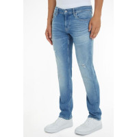 Calvin Klein pánske rifle Slim modré
