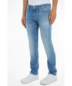 Calvin Klein pánske rifle Slim modré