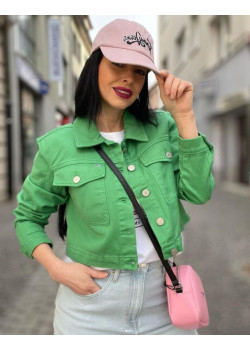 Rifľová bunda krátkeho strihu Tommy Hilfiger