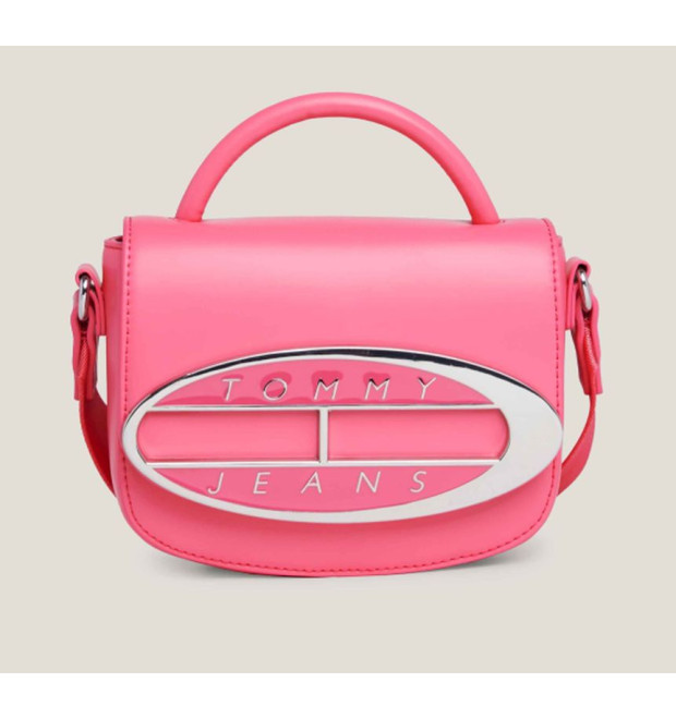 Crossbody kabelka Tommy Jeans ružová Crossbody kabelka Tommy Jeans ružová