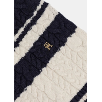 Tommy Hilfiger dámsky vlnený šál modrý Tommy Hilfiger dámsky vlnený šál modrý