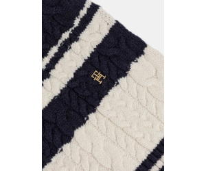 Tommy Hilfiger dámsky vlnený šál modrý
