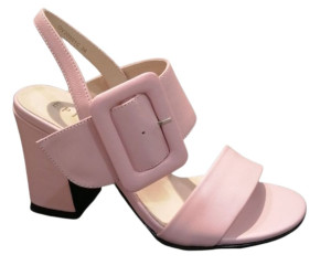Letné ružové sandále Epica na vysokom podpätku