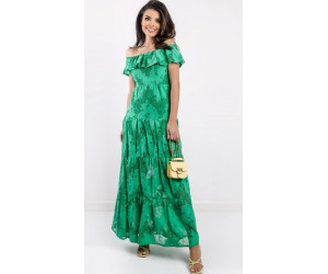Zelené dlhé čipkované šaty LIU-JO 