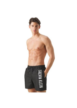 Calvin Klein čierne šortky s potlačou