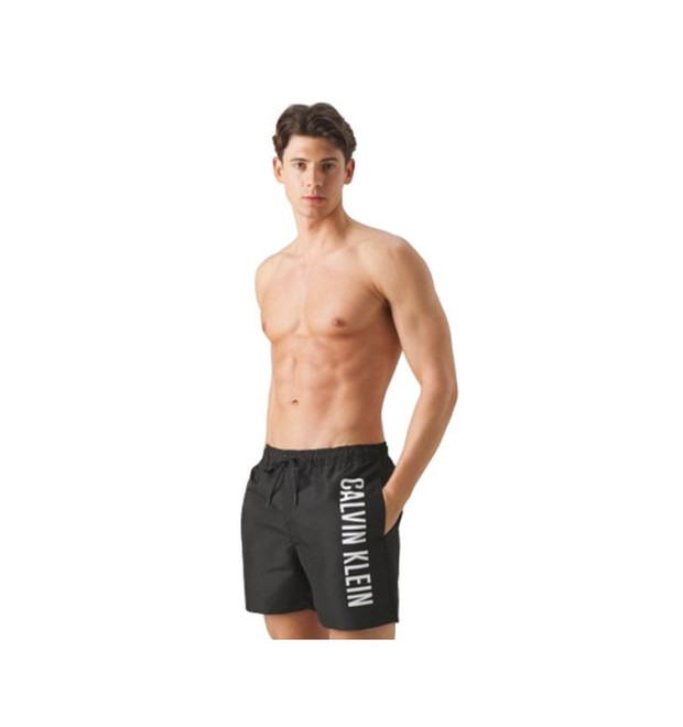 Calvin Klein čierne šortky s potlačou Calvin Klein čierne šortky s potlačou