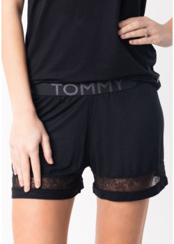 Dámske čierne krátke šortky Tommy