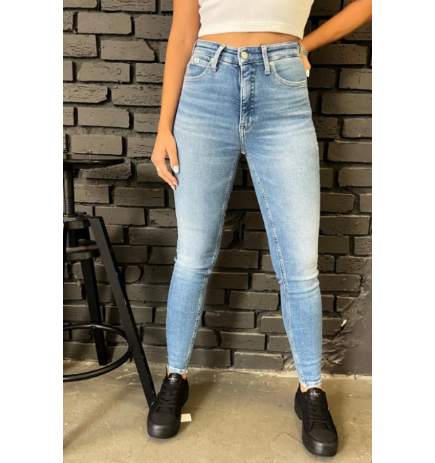 Dámske super skinny jeans Calvin Klein bledo modré Dámske super skinny jeans Calvin Klein bledo modré